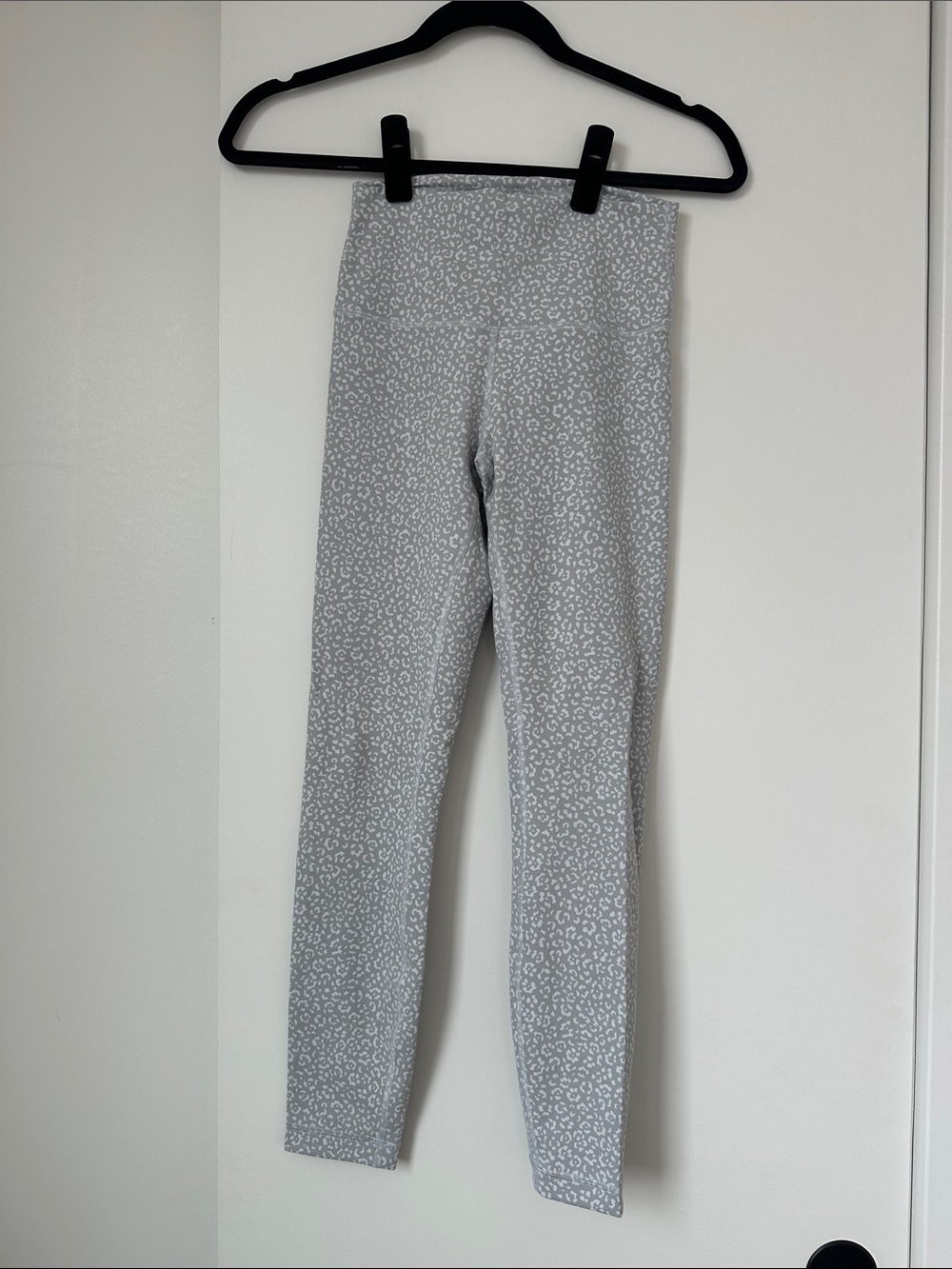 lululemon athletica Light Gray Leopard-Print High-Rise Leggings